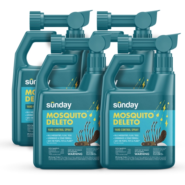 4 mosquito deleto bottles