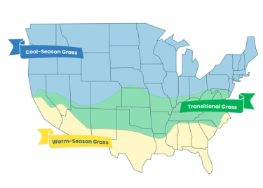 Cool-season, warm-season and transitional zones