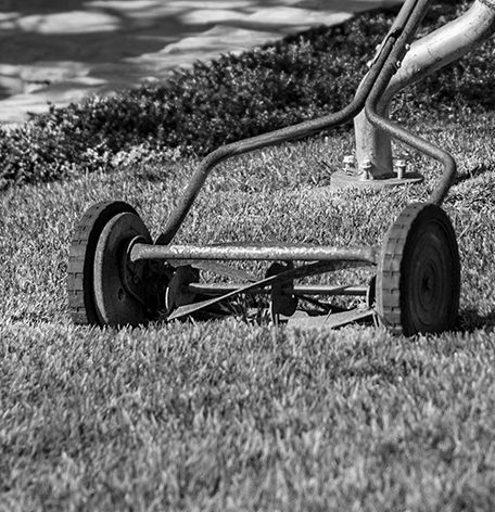 old school lawn mower