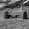 old school lawn mower