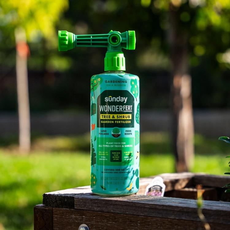 WonderFert Tree & Shrub Fertilizer outside