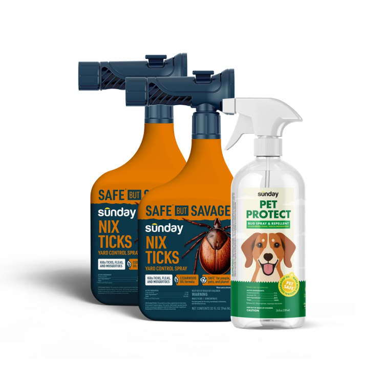Pet Pest Protection Kit includes: Pet Protect Bug Spray & Repellent and Nix Ticks Bug Control Spray
