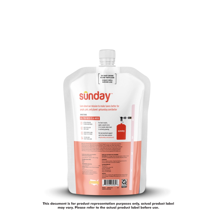 Lawn Aid Heat Stress Prevention Treatment back of pouch image