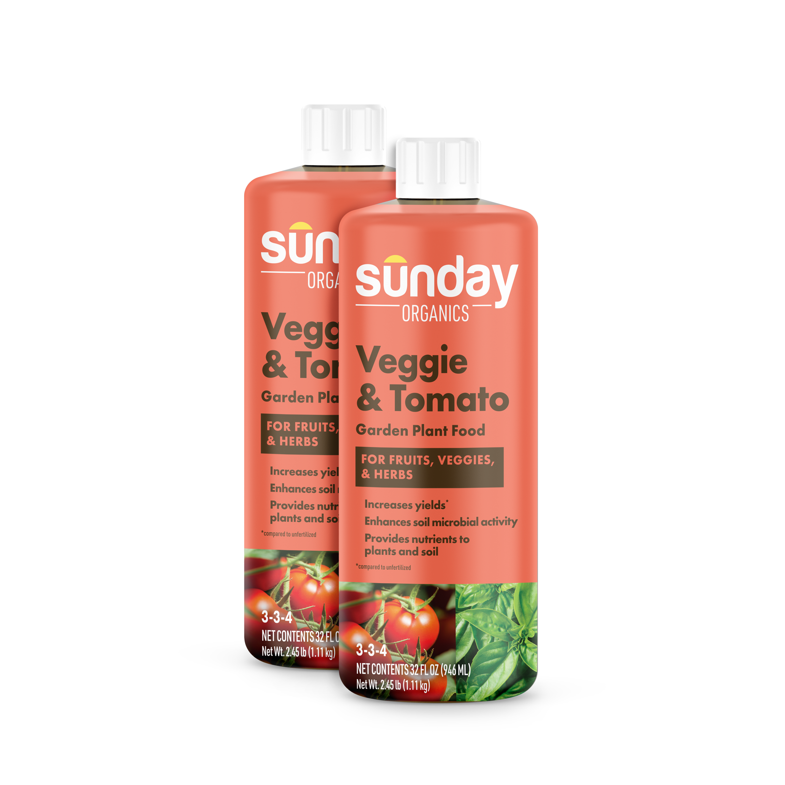 Sunday Organics Veggie & Tomato Garden Plant Food 2 pack