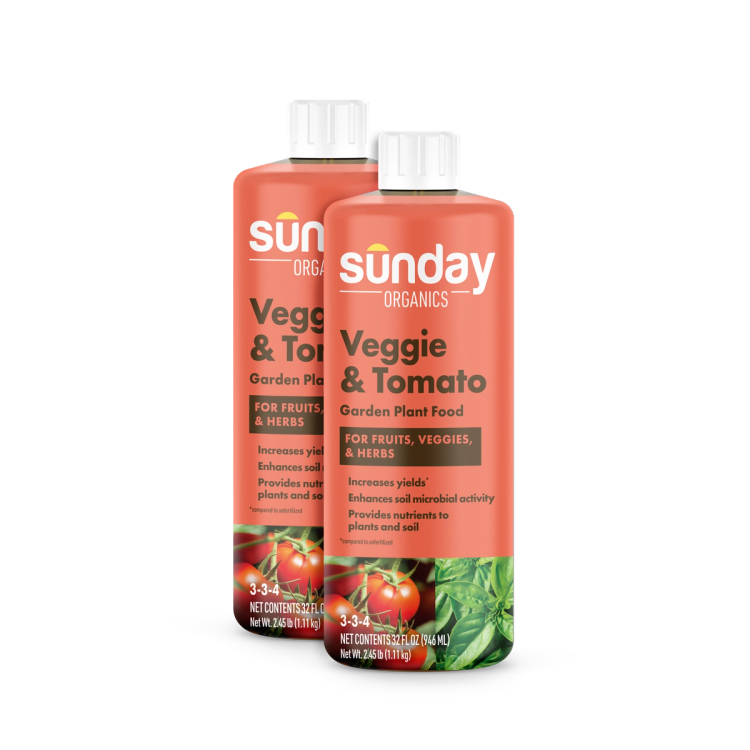 Sunday Organics Veggie & Tomato Garden Plant Food 2 pack