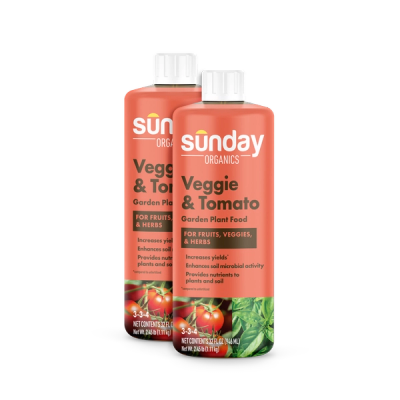 Sunday Organics Veggie & Tomato Garden Plant Food 2 pack
