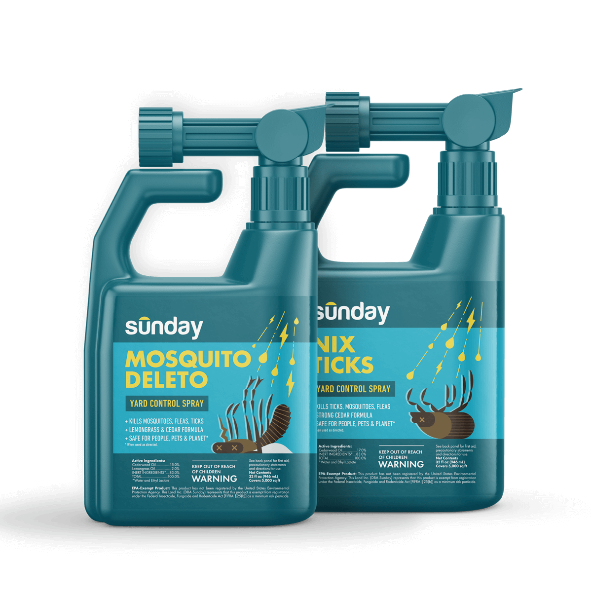 Mosquito Deleto & Nix Ticks Herbicide Mixed Pack