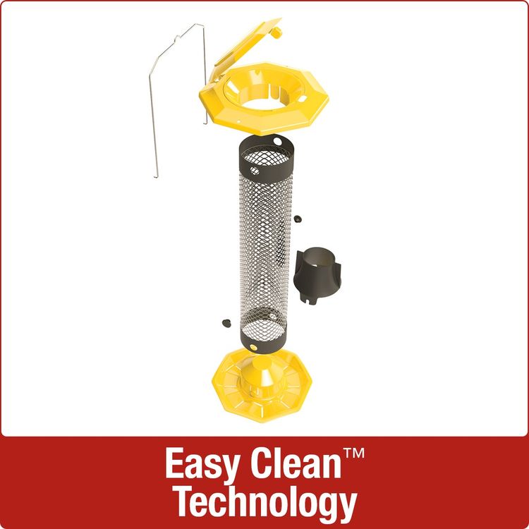 Funnel Flip-Top Mesh Finch Feeder