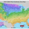 USDA plant hardiness zone map, updated 2023