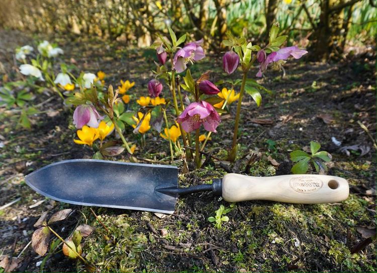 DeWit Forged Transplant Trowel Garden