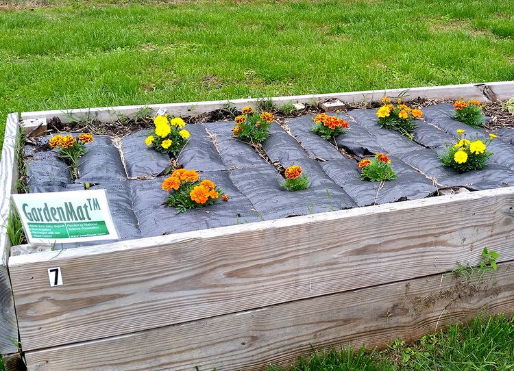 TreeDiaper Garden Hydration Mat Flower Bed