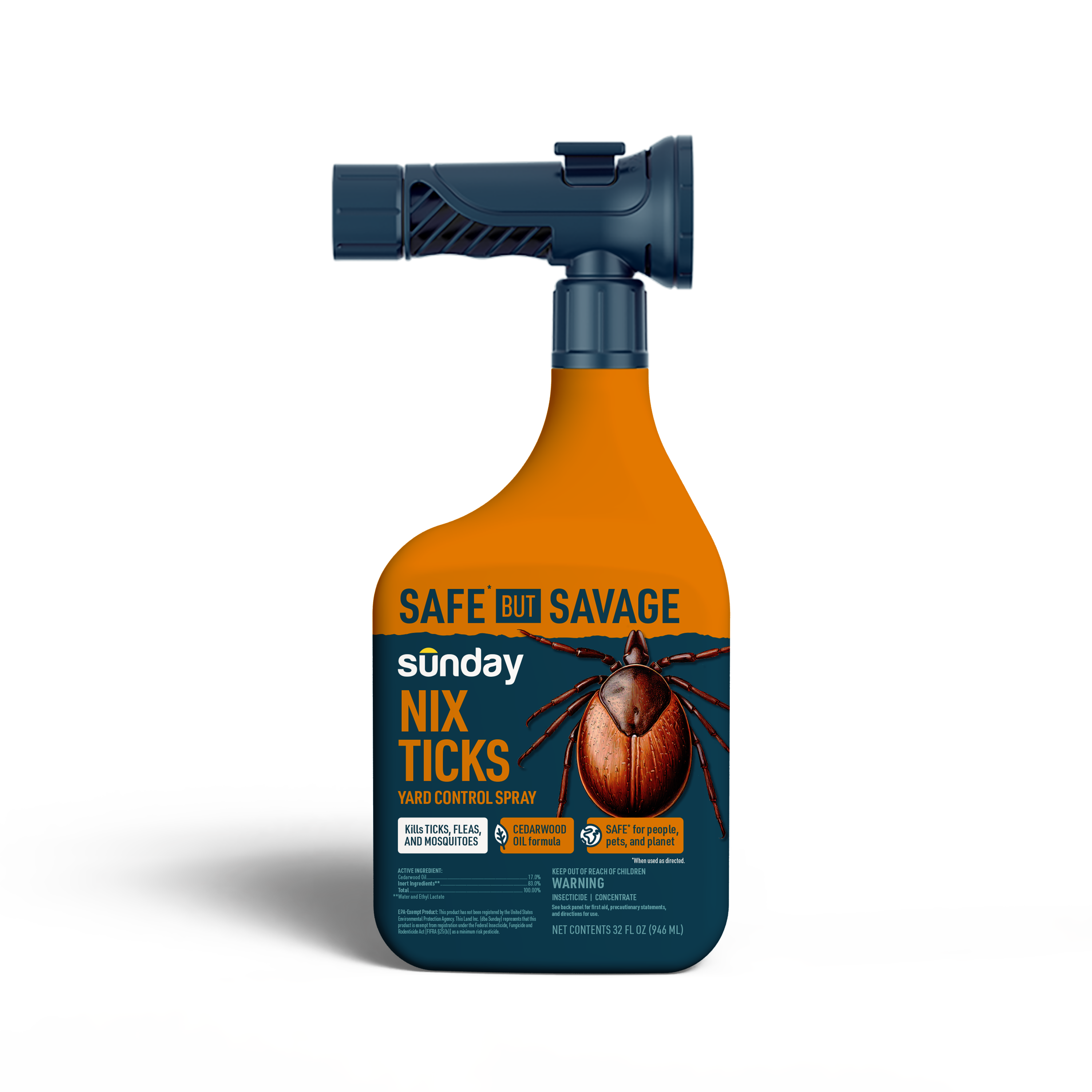 Sunday Nix Ticks flea and tick control yard spray