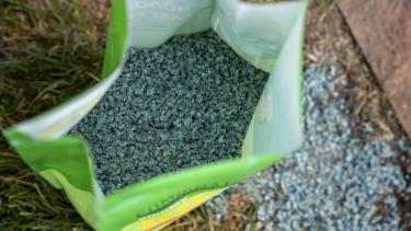 Bare Repair product in bag and on bare spots