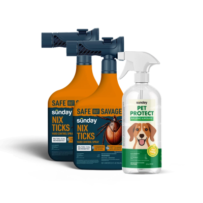 Pet Pest Protection Kit includes: Pet Protect Bug Spray & Repellent and Nix Ticks Bug Control Spray