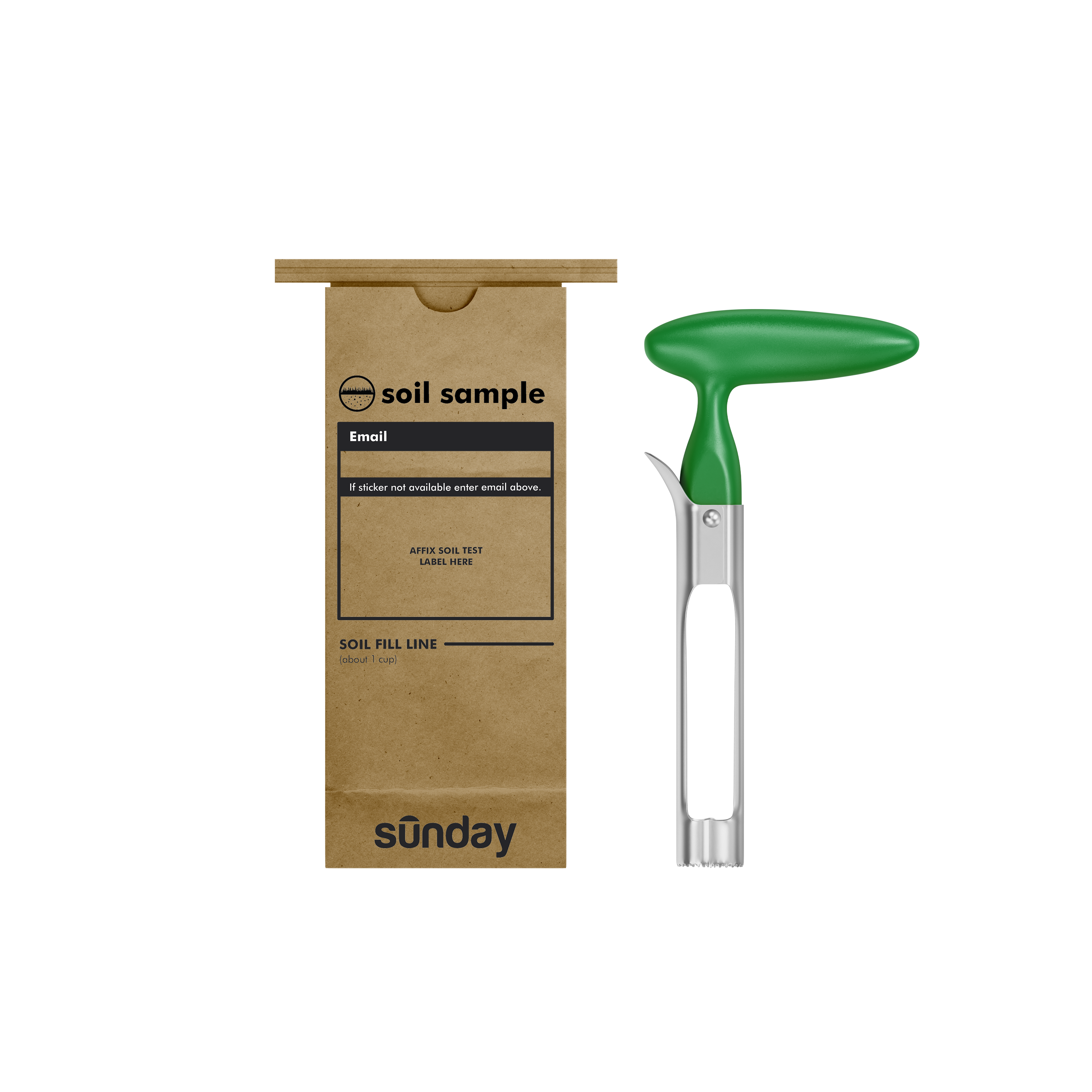 Sunday Soil Test Kit components.