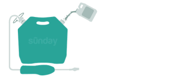 Illustration demonstrating how to mix Dandelion Doom concentrate safely into herbicide pouch
