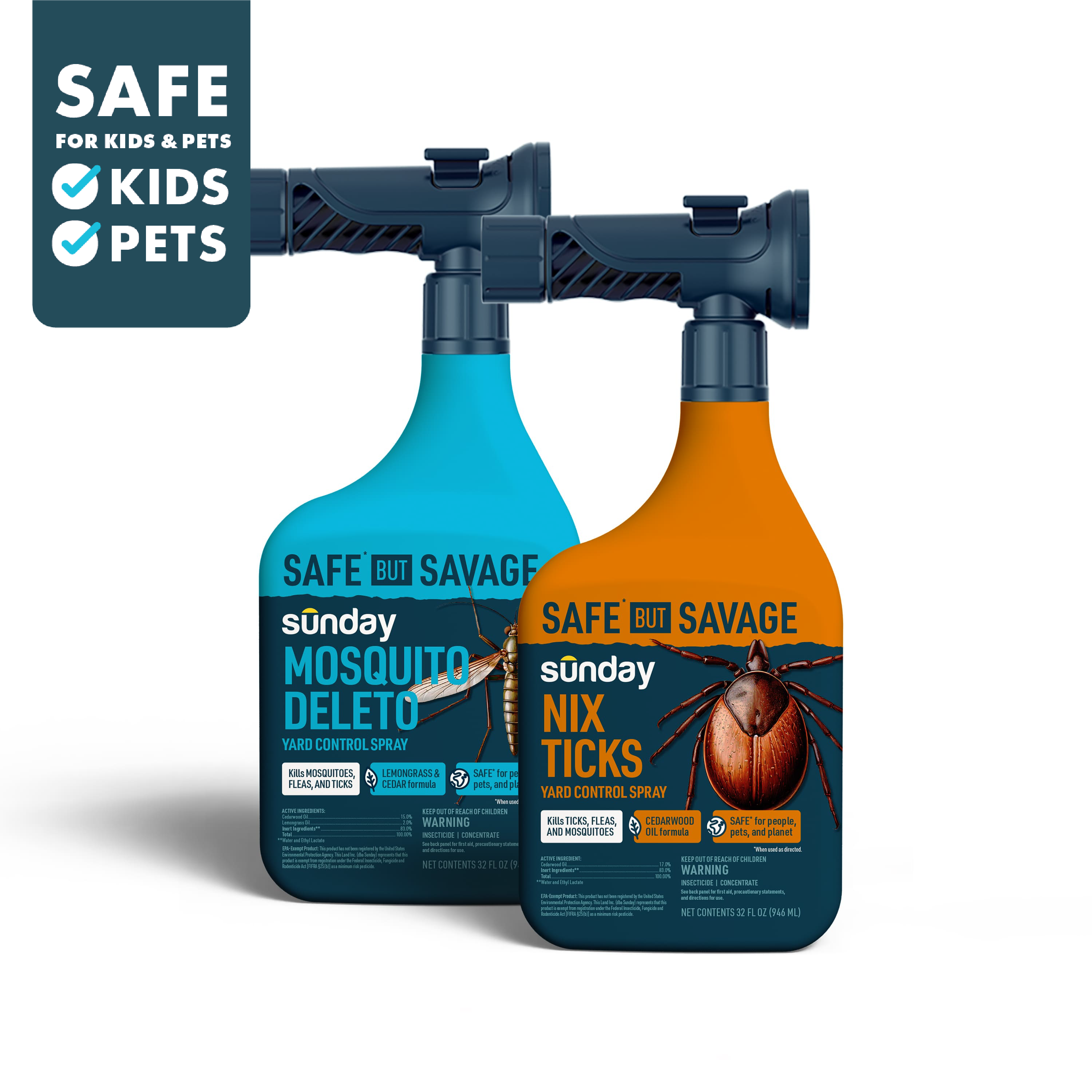 Mosquito Deleto & Nix Ticks Herbicide Mixed Pack