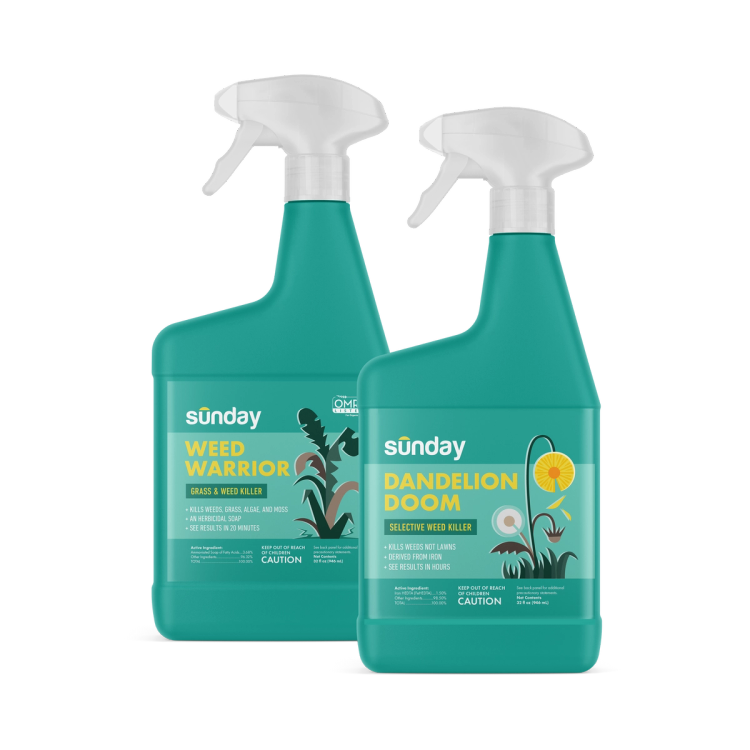 Dandelion Doom & Weed Warrior Spray Bottles