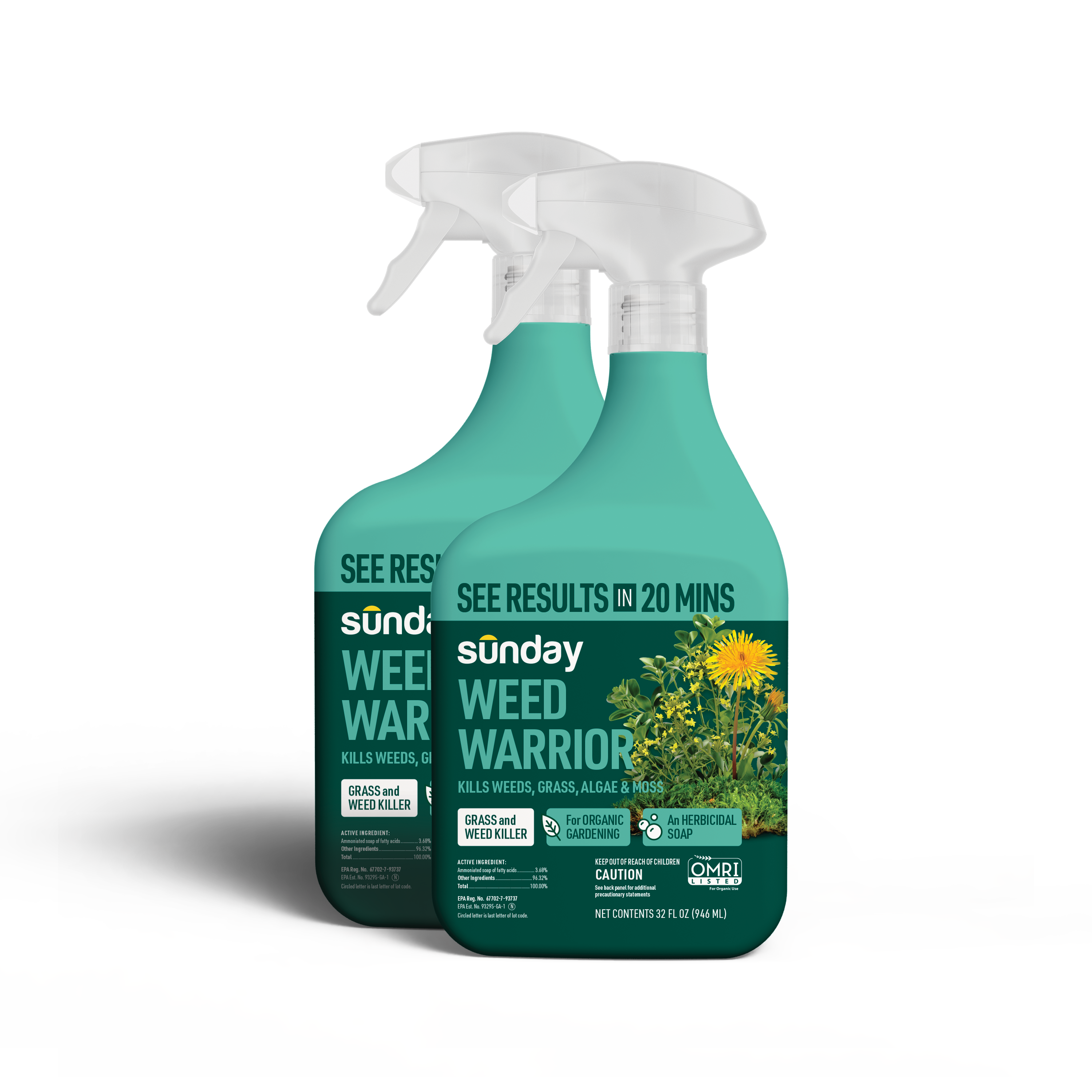 Weed Warrior ready-to-use weed control spray bottles