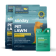 Pet Lawn Grass Seed and Dandelion Doom Weed Control