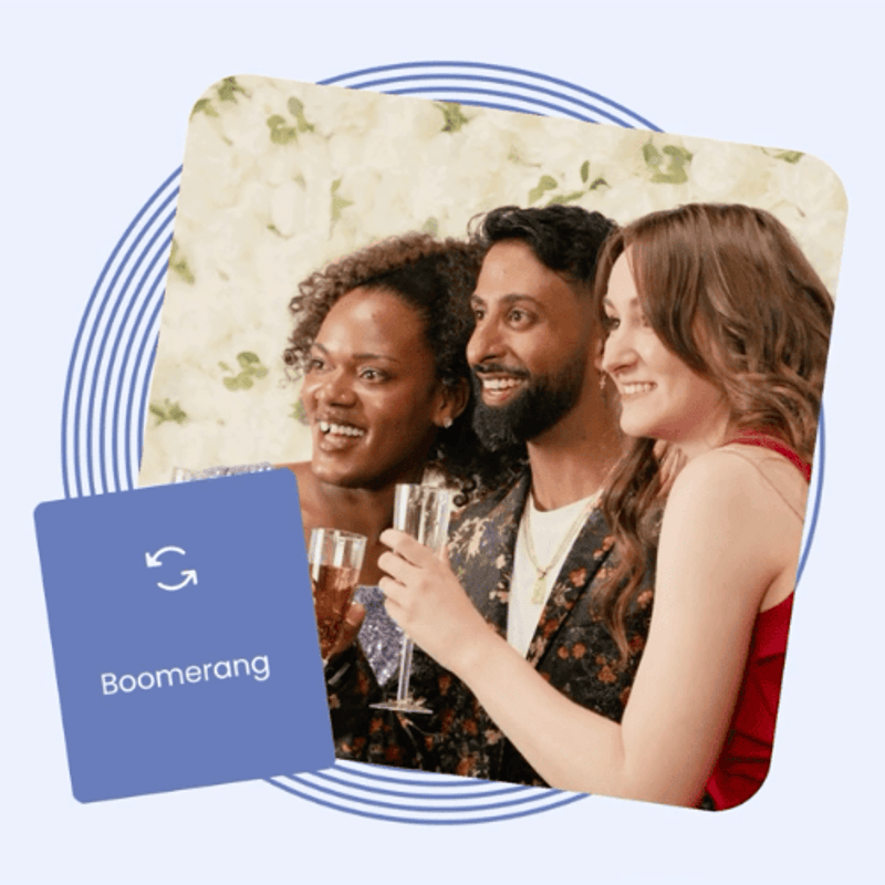 Connecting cameras with Booth.Events is easy. Image portrays a camera lens peeking out of a photo booth setup with an iPad below.