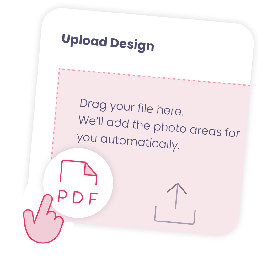 A PDF being dropped into Booth.Events - the photo booth software built for photo booth operators.