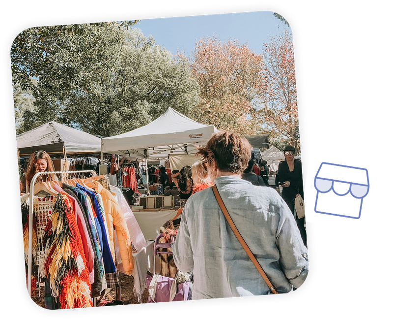 Markets and pop-ups can run photo booths with Booth.Events.