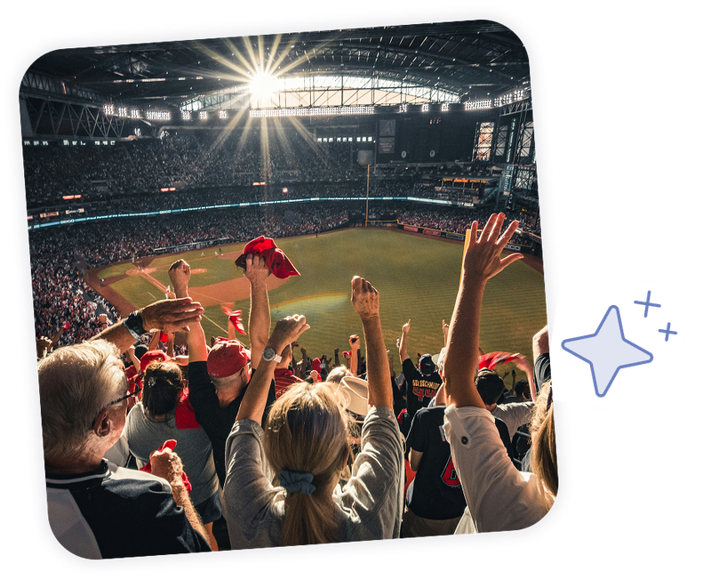 Arenas and stadiums can run photo booths with Booth.Events.