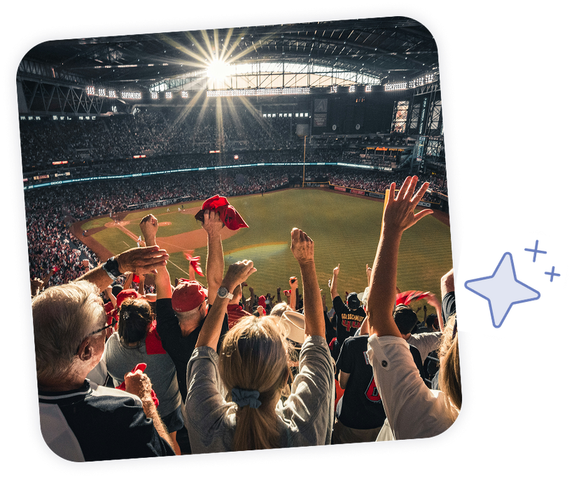 Arenas and stadiums can run photo booths with Booth.Events.