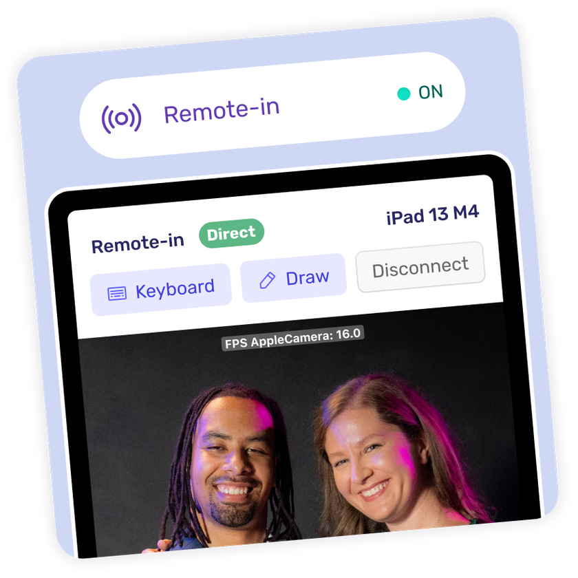 Image of the Remote-In tool from Booth.Events in action - booth operators can make changes even to live events.