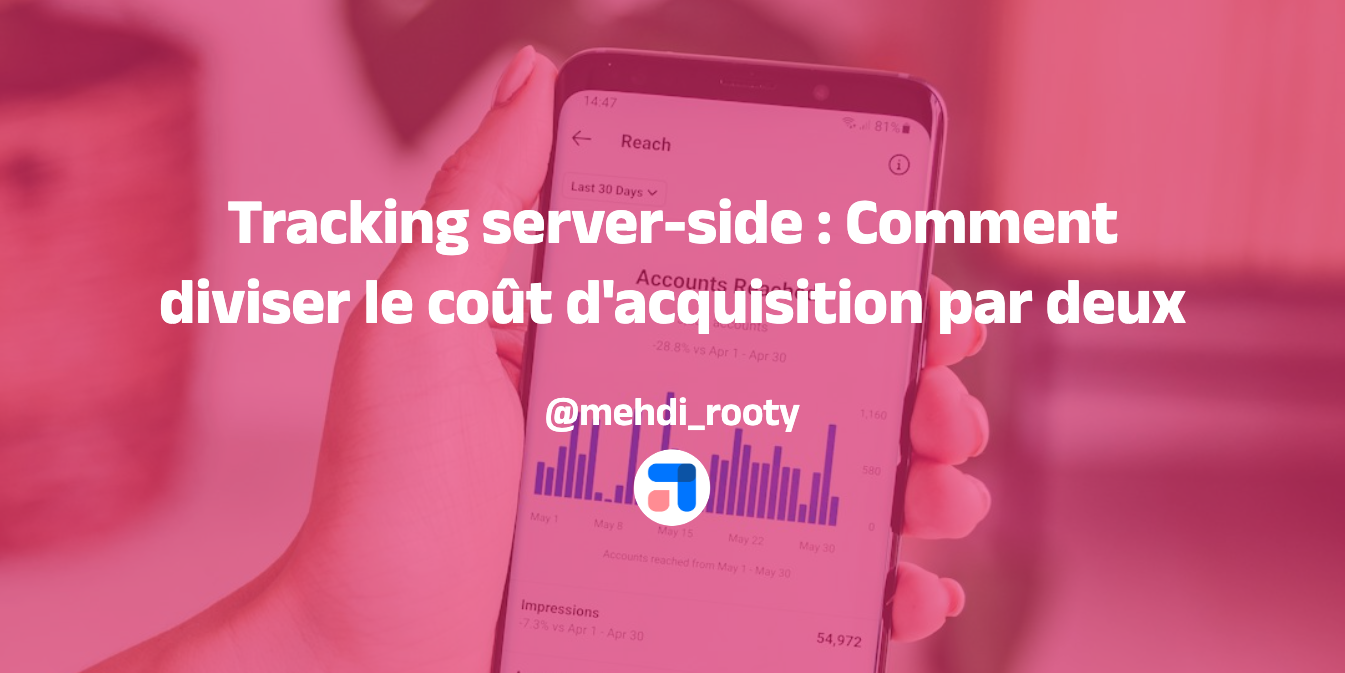 téléphone dans la main avec statistiques analytics de reach