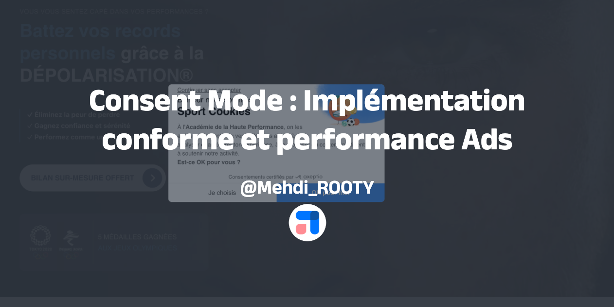 bannière cookie consent mode Axeptio