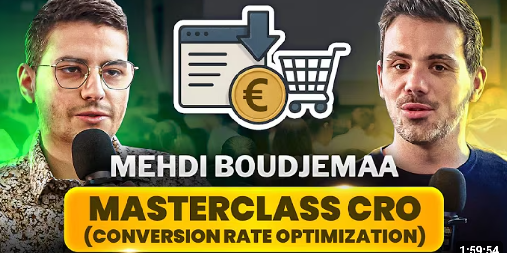 mehdi boudjemaa masterclass cro conversion rate optimization