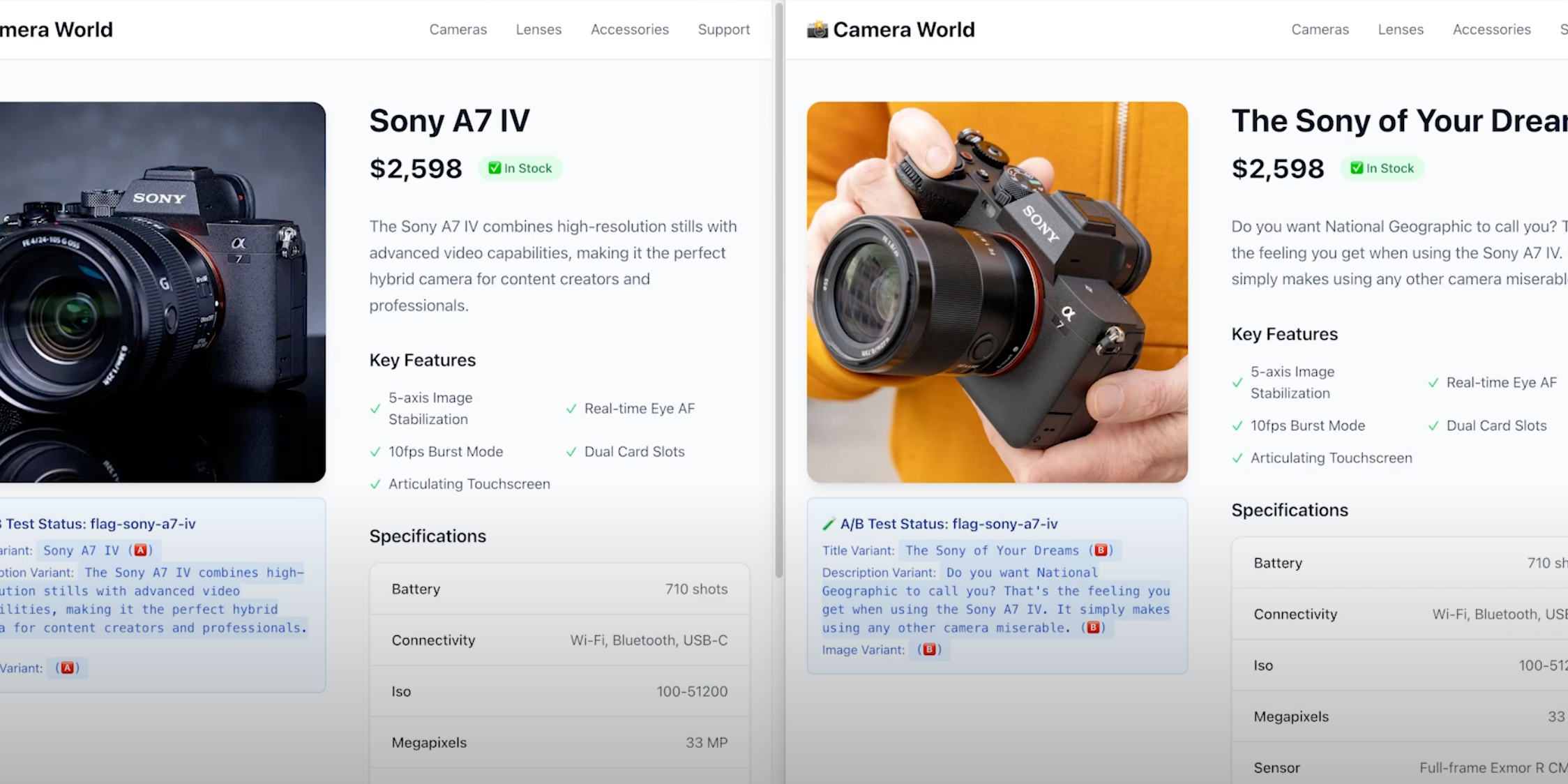 a sony a7 iv and the sony of your dream