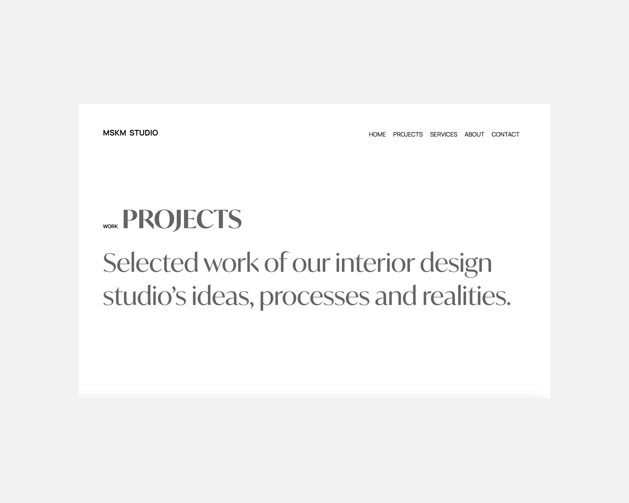 MSKM STUDIO Project Page