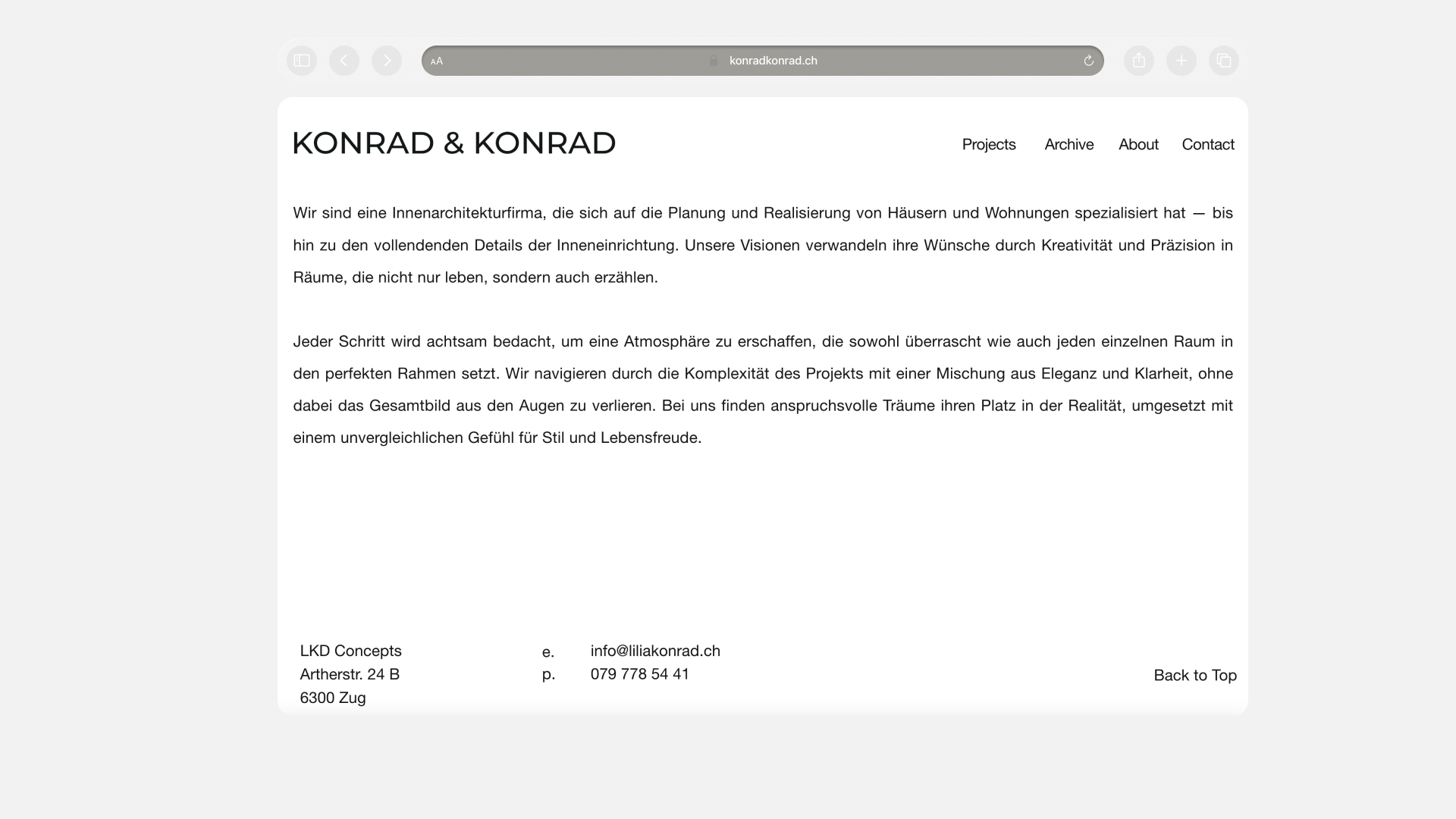 Konrad & Konrad Homepage