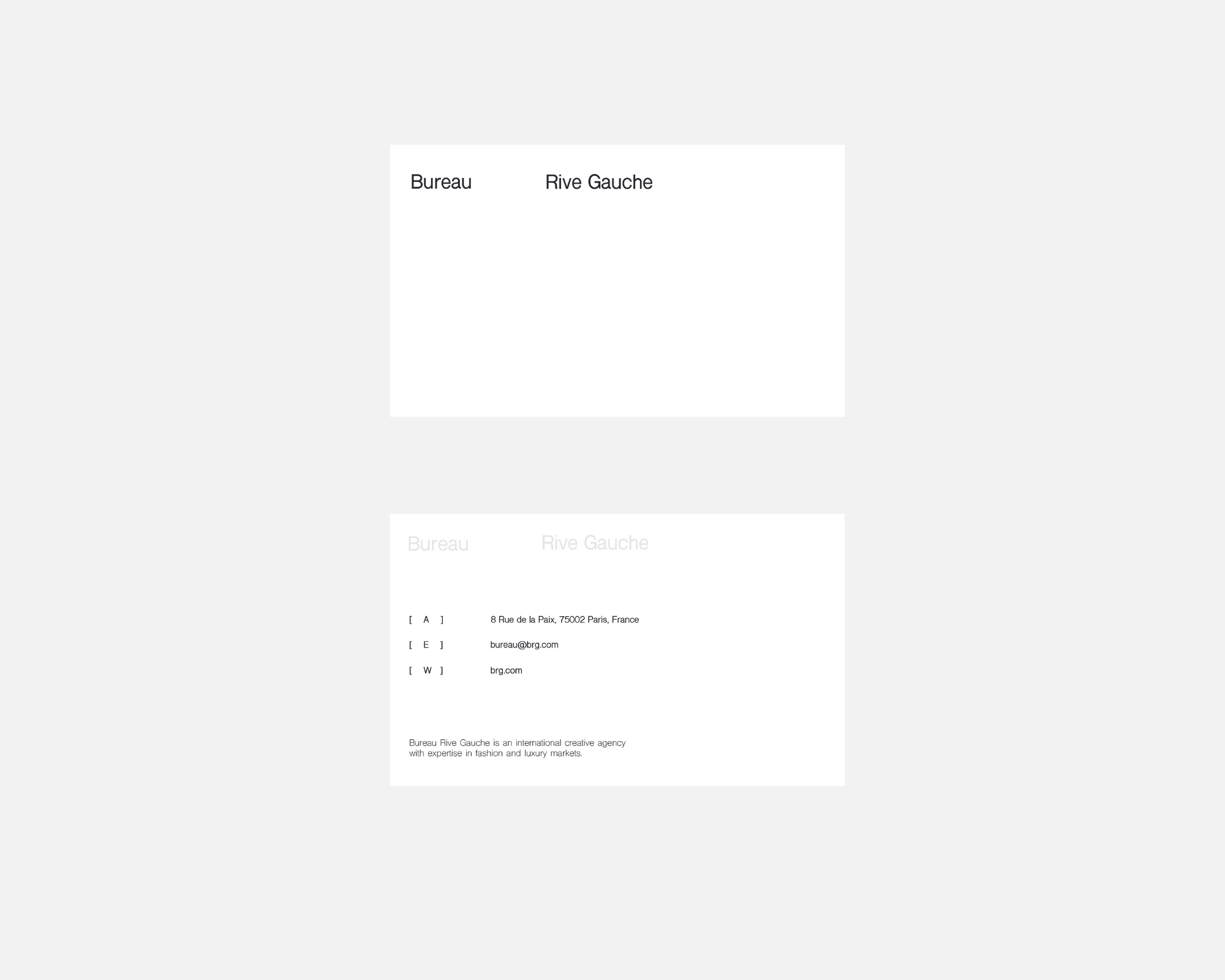 Bureau Rive Gauche Business Card