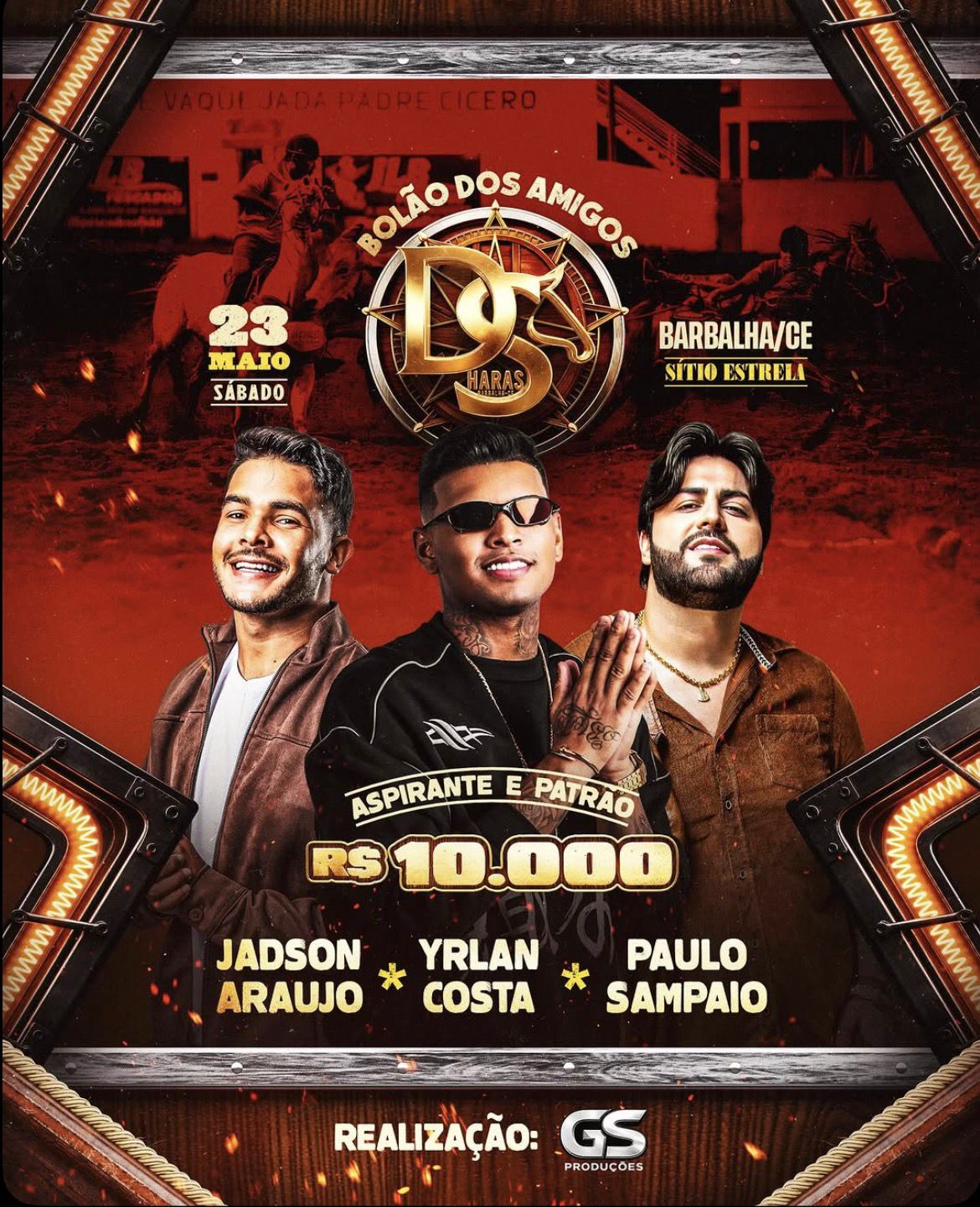 Flyer Bolão dos Amigos DS Haras