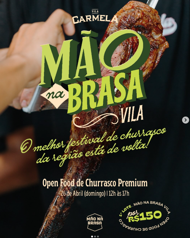 Flyer Mão na Brasa Vila