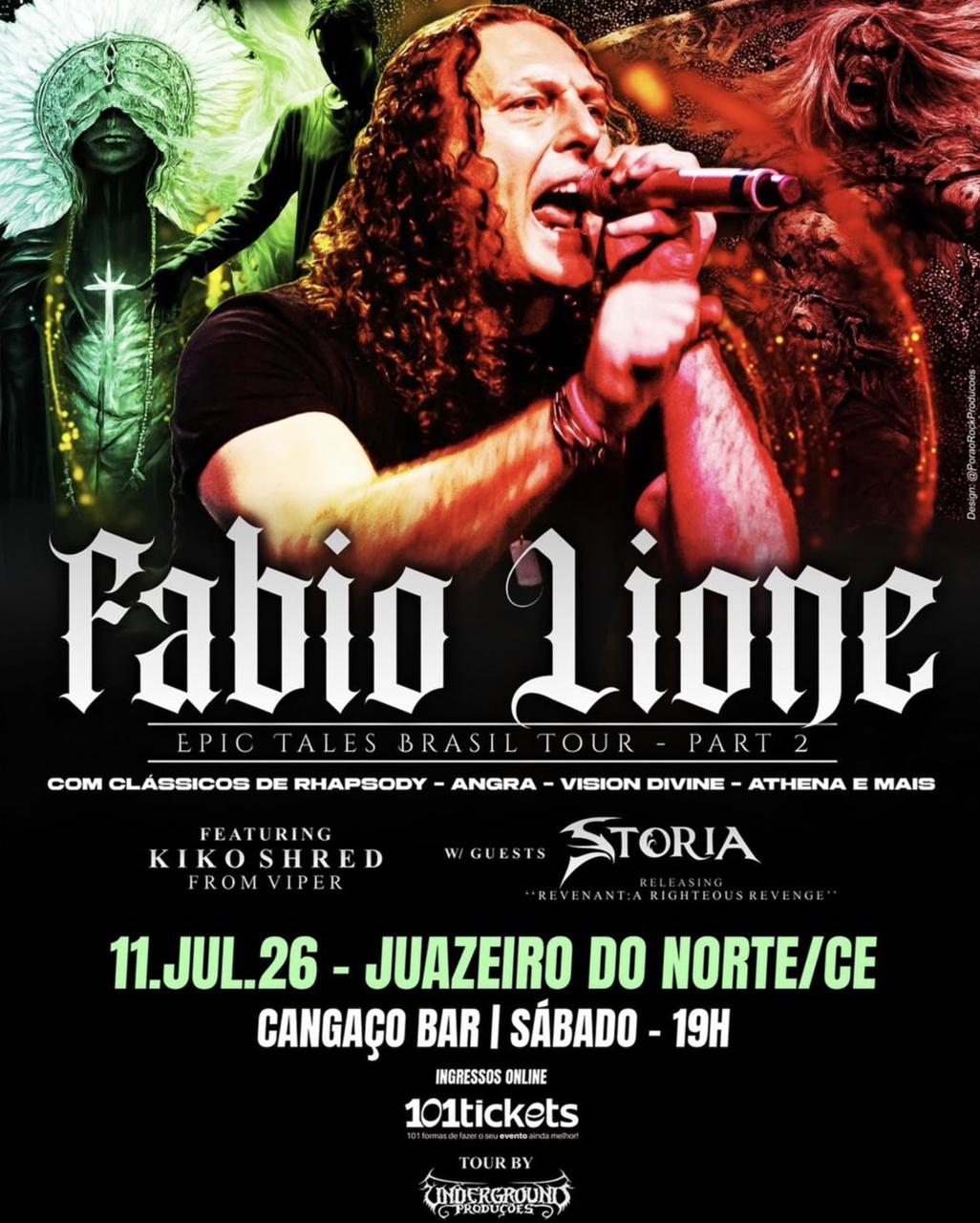 Flyer Fabio Lione - Epic Tales Brasil Tour - Part 2