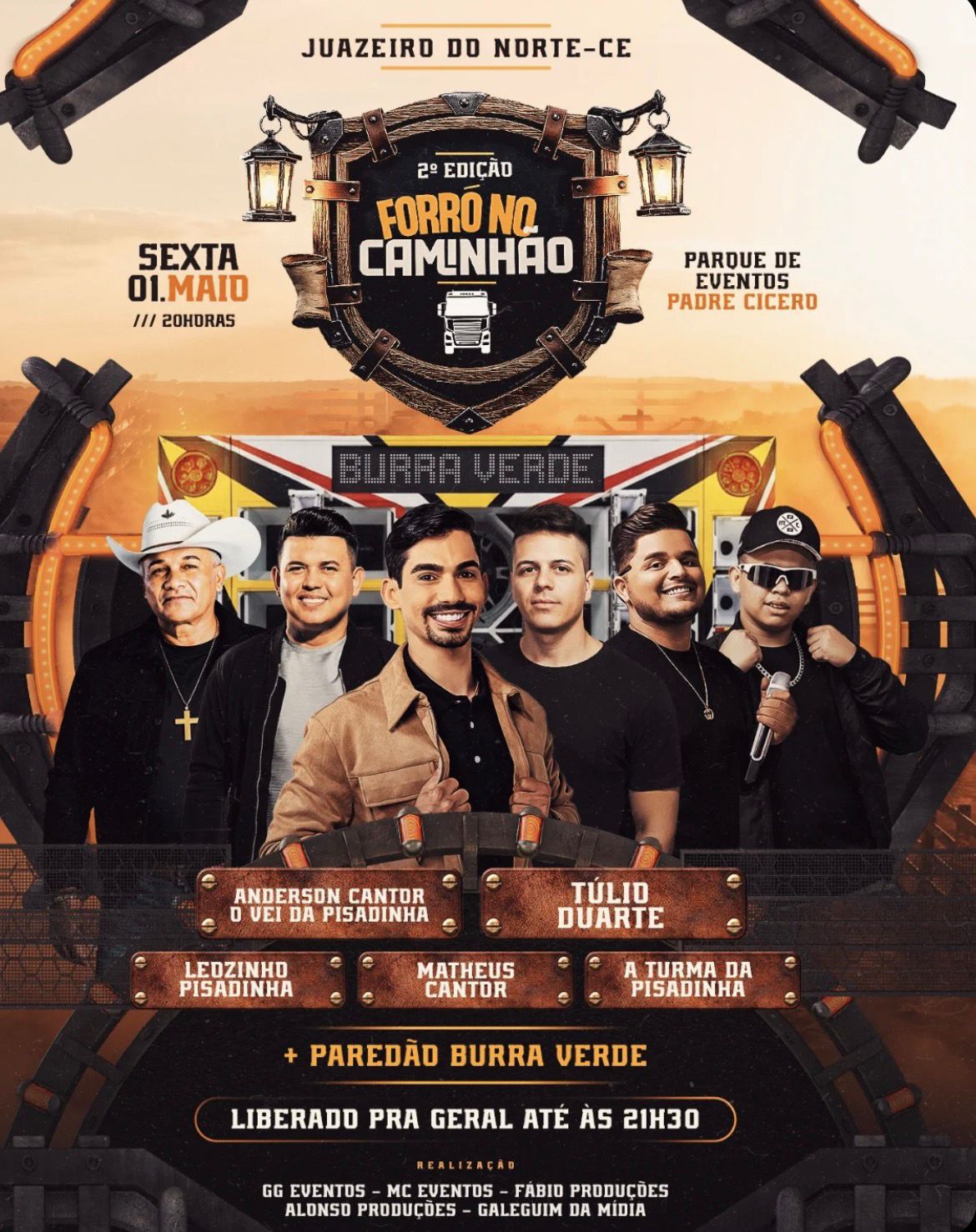 Flyer Forró no Caminhão · 2ª edição