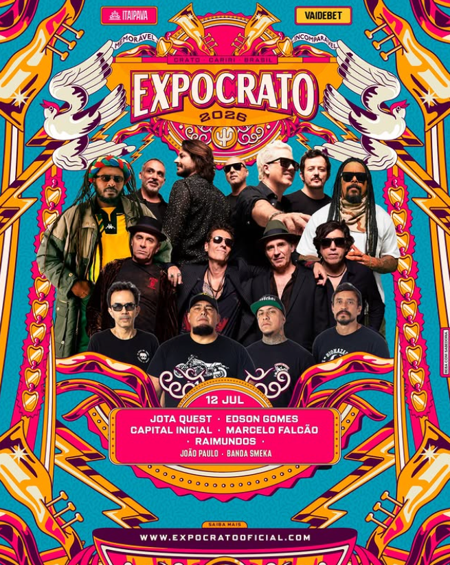 Flyer Expocrato 2026 · Domingo 12/07