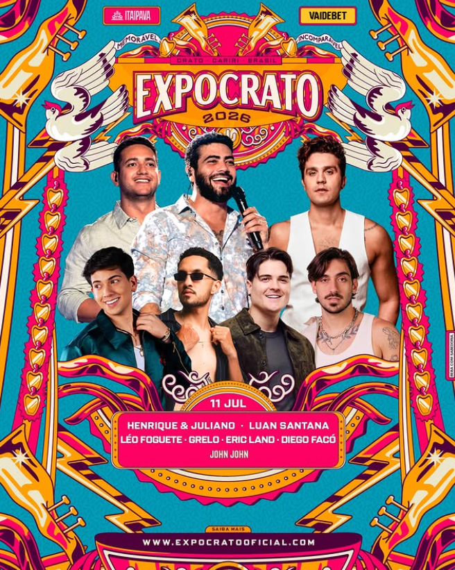 Expocrato 2026 · Sábado 11/07