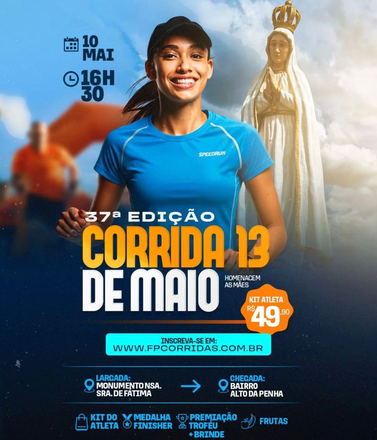 Flyer 37ª Edição Corrida 13 de Maio