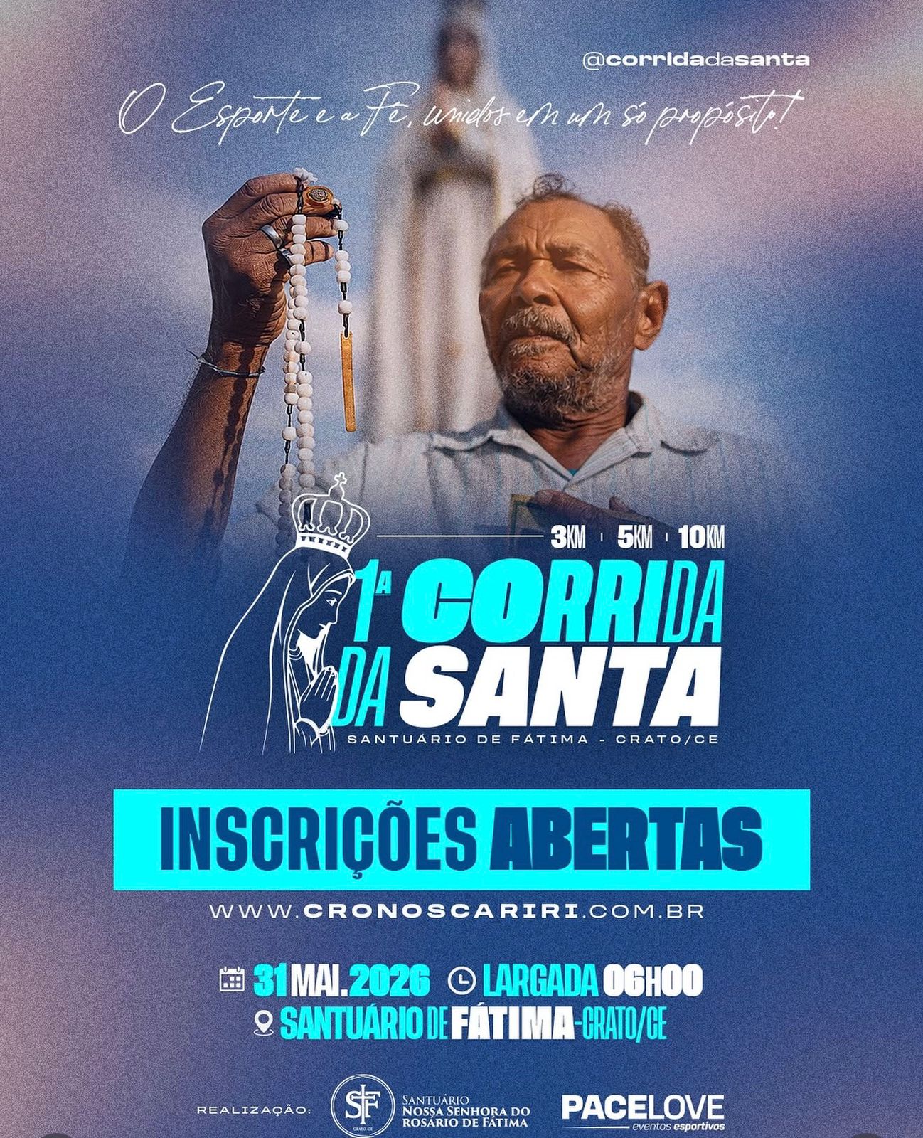 Flyer 1ª Corrida da Santa