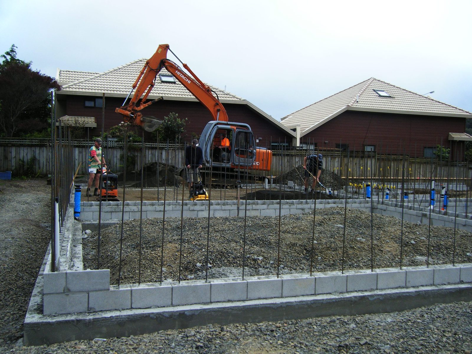 Water View Homes — block retaining
