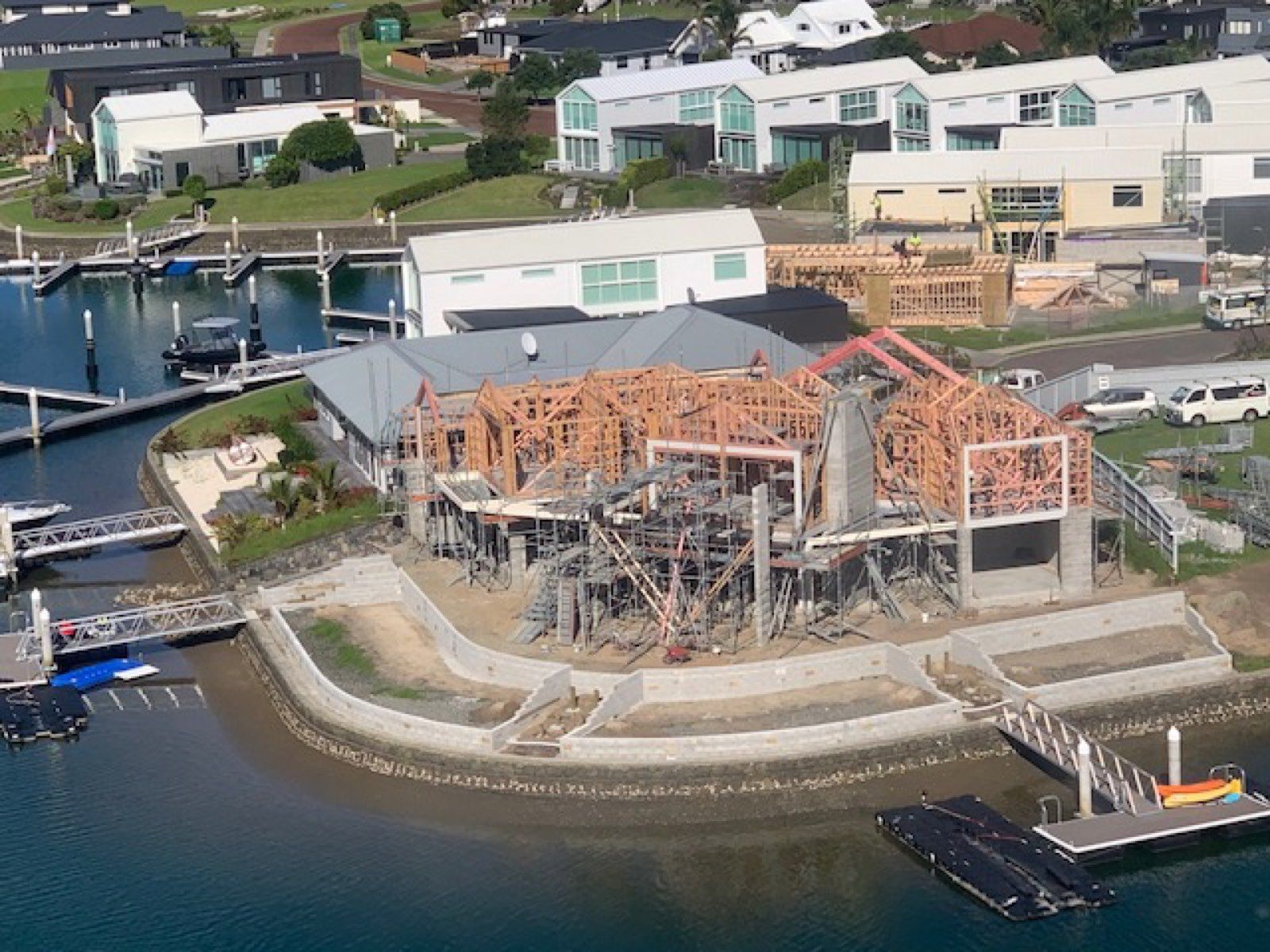 Pauanui — framing from the water
