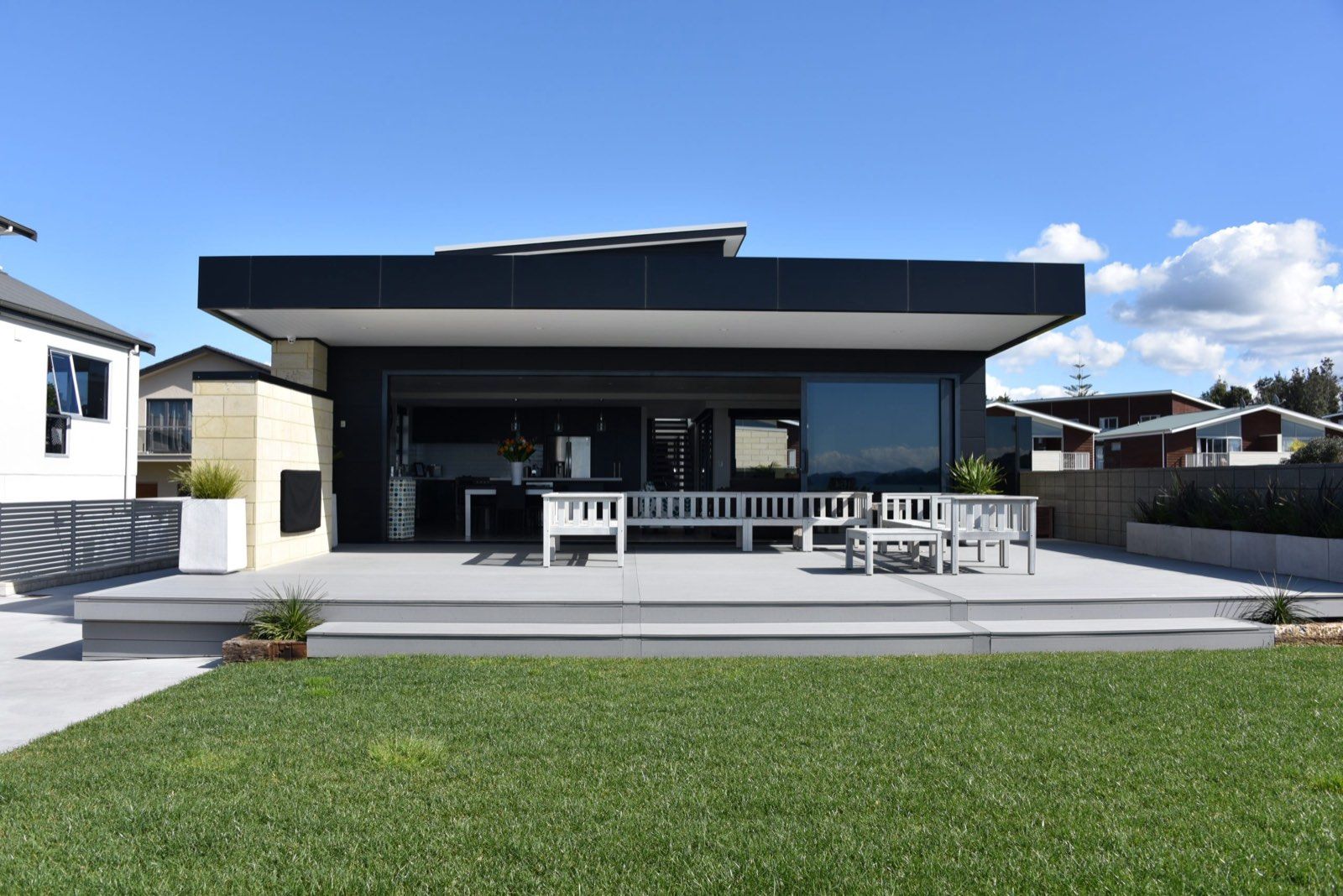 Buffalo Beach — the home from the lawn
