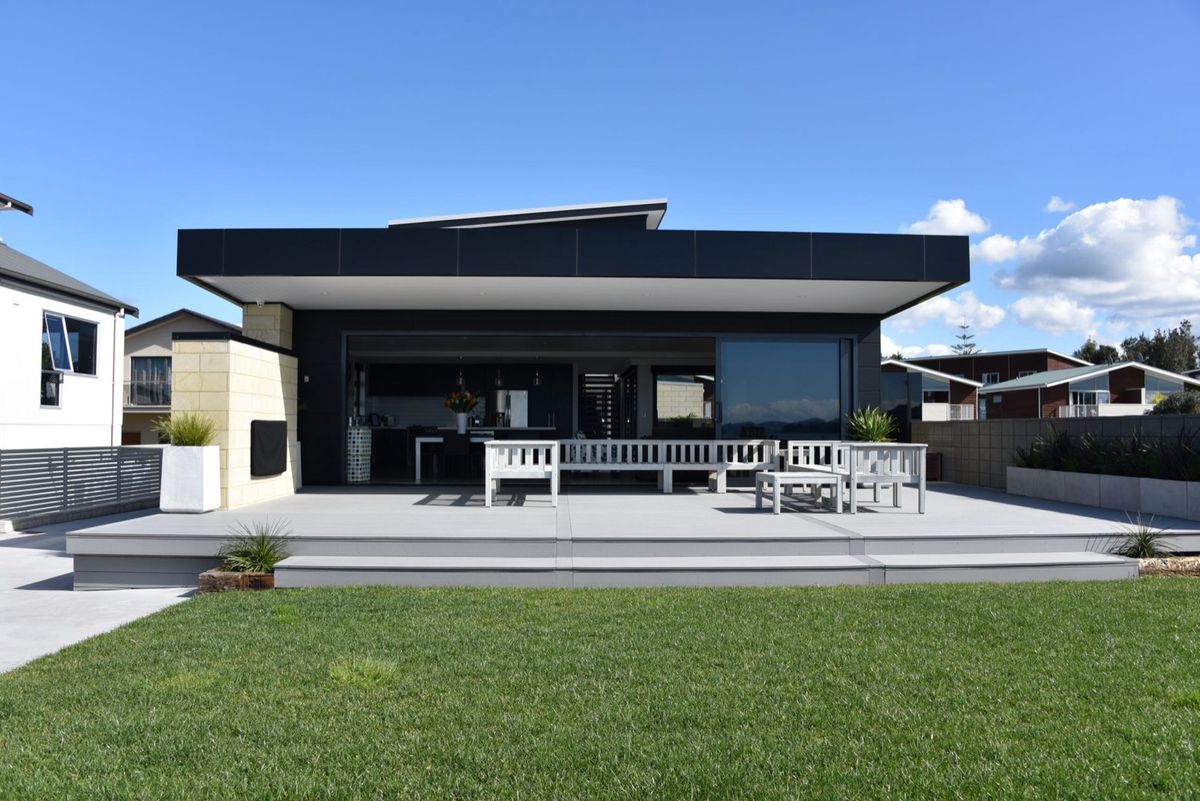Buffalo Beach — the home from the lawn