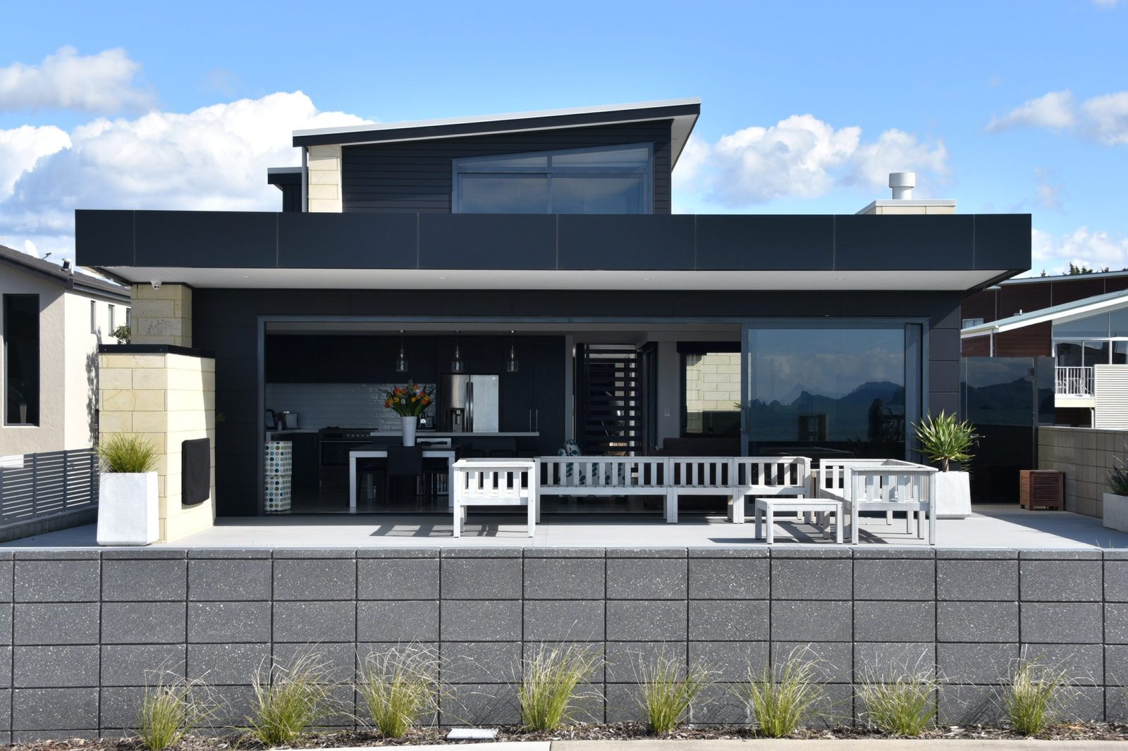 Buffalo Beach — terrace planted